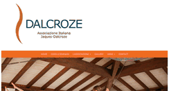 Desktop Screenshot of dalcroze.it