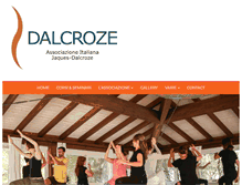 Tablet Screenshot of dalcroze.it